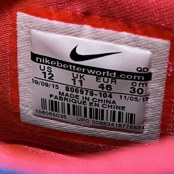 Men's 12 Nike Air Huarache Utility Premium Safari 806979-104 Shoes Running White - Picture 7 of 7